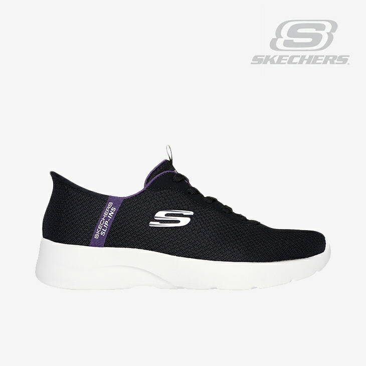 ：SKECHERS｜W Slip-Ins Dynamight 2.0 Daily Adventure/ スケッチャーズ/スリップインズ ダイナマイト デイリー 冒険/黒いことｘパープル #