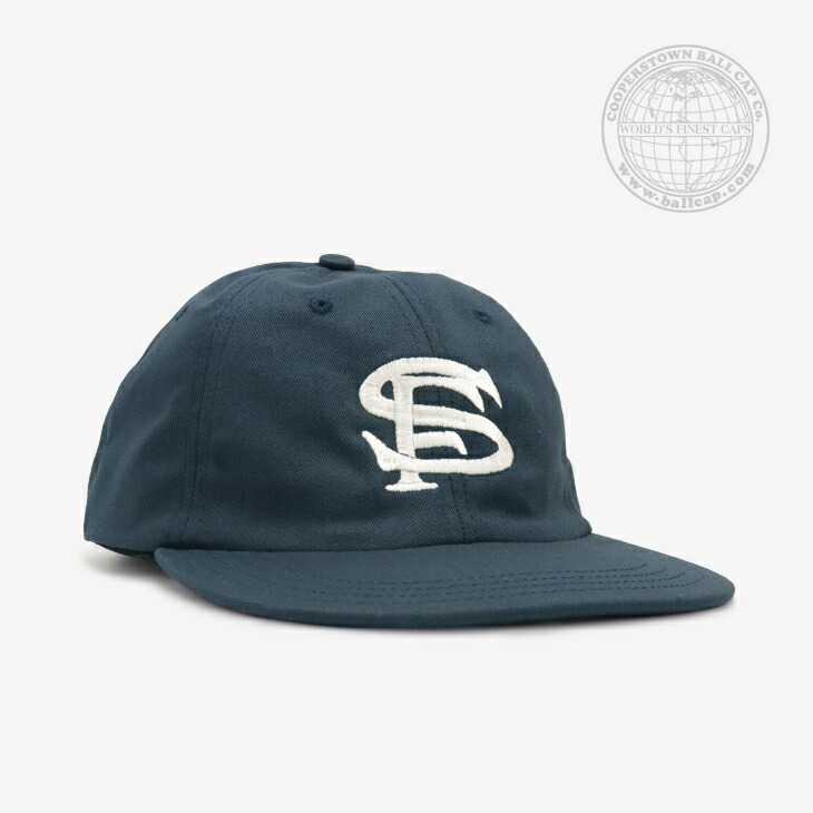 ：COOPERSTOWN BALL CAP｜USA Made Washed Chino Twill Cap SF/ クーパーズタウン/アメリカ メイド ウォッシュド チノ ツイル キャップ サンフランシスコ シールズ/ネイビー #