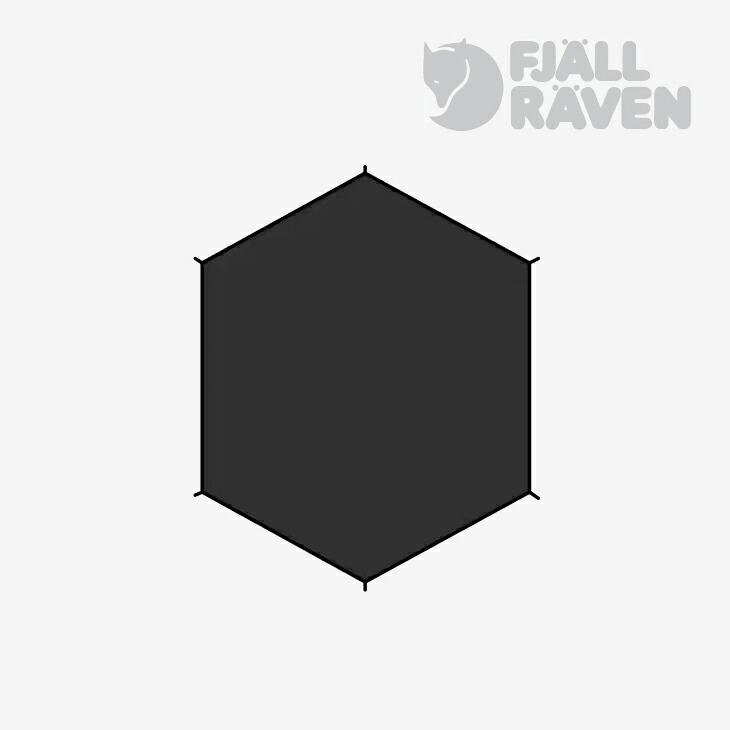 ・FJALLRAVEN|Dome 3 Footprint Abisko Keb Groundsheet/ フェールラーベン/ドーム 3 フットプリント アビスコ ケブ グラウンドシート/ブラック #