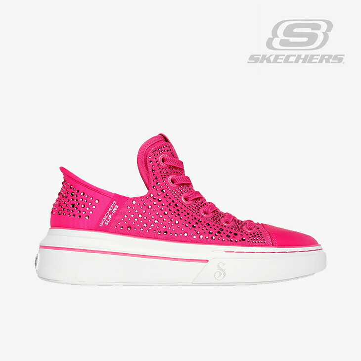 ：SKECHERS｜W ｘSnoop Dogg Slip-Ins Snoop One Rhine-Stoned/ スケッチャーズ/スヌープ ドッグ スリップインズ スヌープ ワン ラインストーン/ピンク #