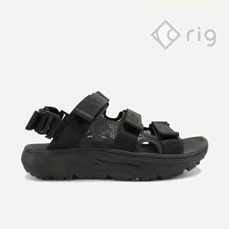：RIG｜Kuvaa 2.0 Recovery Sandal/ リグ/クーバ リカバリー サンダル/ブラック #