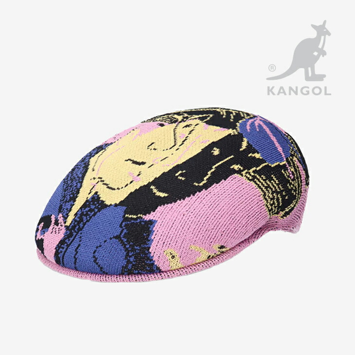 ：KANGOL｜Tadanori Yokoo Tropic 504 Hunting Jacquard Ukiyo-E/ カンゴール/タダノリ ヨコオ トロピック ハンチング 浮世絵 横尾忠則 摺れ摺れ草/ピンク #