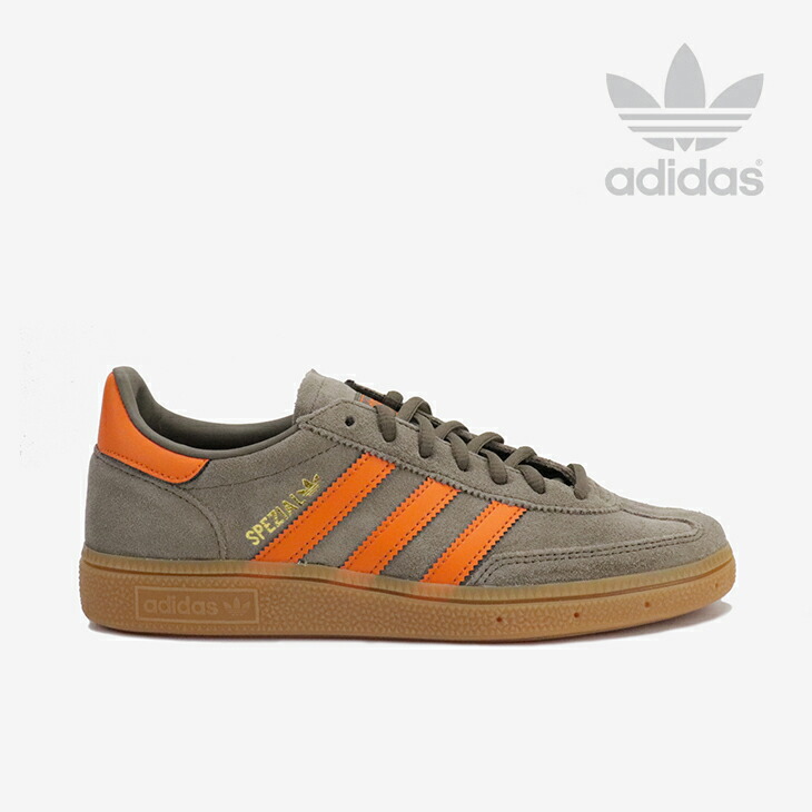 ：ADIDAS Originals｜Handball Spezial Suede/ アディダス/ハンドボール スペツィアル スエードクロス/カーゴブラウンｘオレンジ色 #