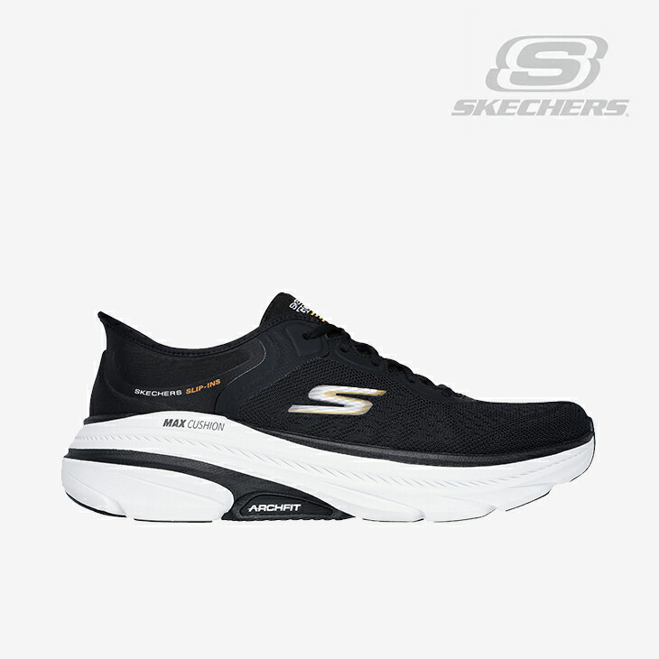 ：SKECHERS｜Slip-Ins Max Cushioning Arch Fit 2.0/ スケッチャーズ/スリップインズ マックス クッショニング アーチ形 填まる/黒いこと #