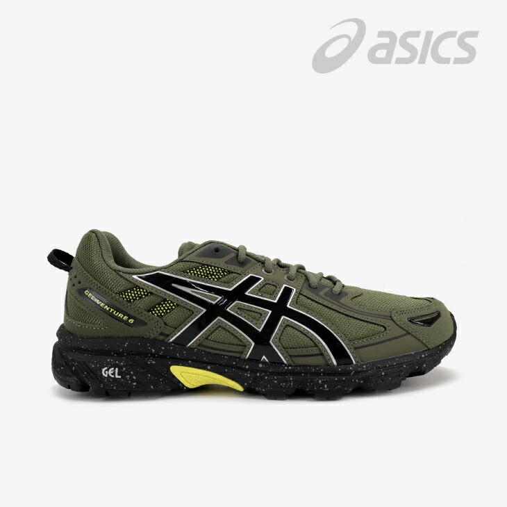 ：ASICS｜Gel-Venture 6 Trail Running/ アシックス/ゲルベンチャー シックス トレイルランニング/マントルグリーンｘブラック #