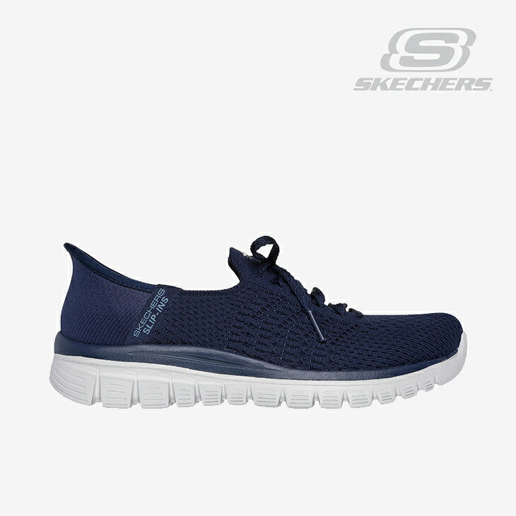 ：SKECHERS｜W Slip-Ins Graceful First Blush/ スケッチャーズ/スリップインズ グレースフル ファースト ブラッシュ/ネイビー #