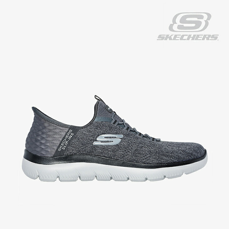 ・SKECHERS｜Slip-Ins Summits Key Pace/ スケッチャーズ/スリップインズ サミッツ キー ペース/チャコールｘブラック #