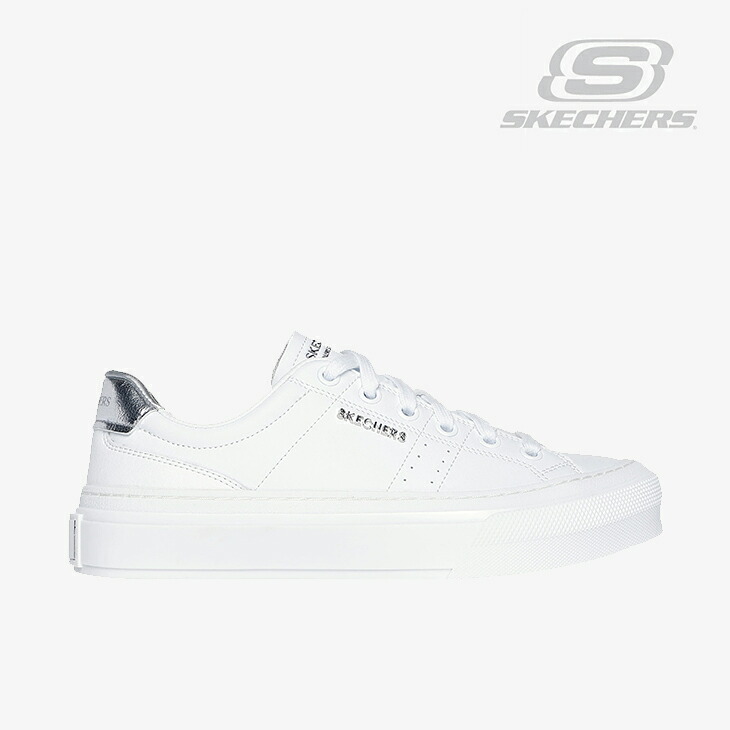 ：SKECHERS｜W Selene Sophisticated Style/ スケッチャーズ/セレーネ ソフィスティケーテッド 表現スタイル/白いことｘしろがね色 #