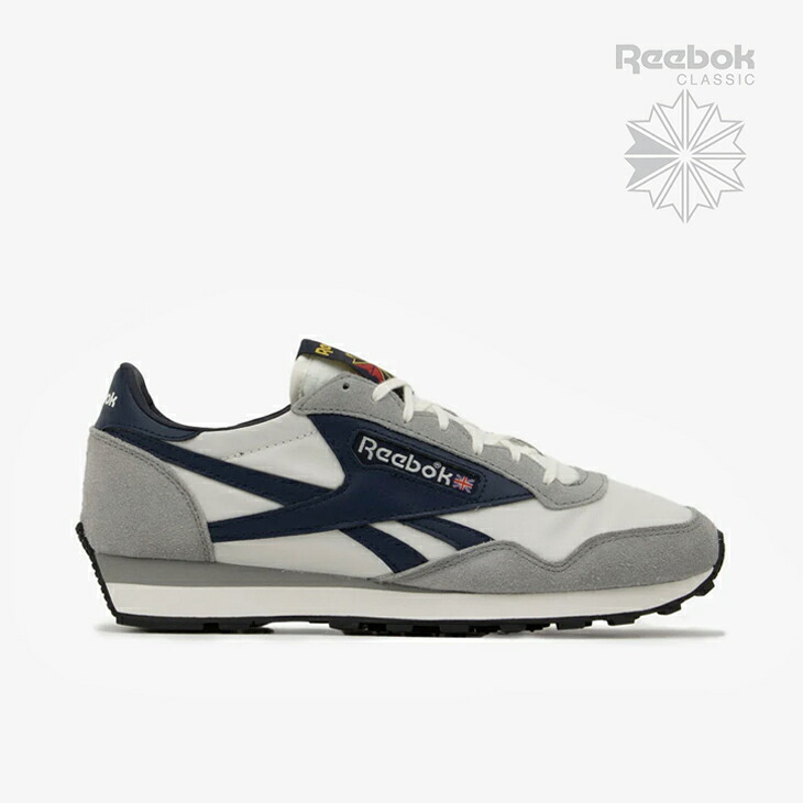 ：REEBOK｜Aztec II Running Leather Nylon/ リーボック/アズテック II ランニング レザー ナイロン/グレーｘチョーク #