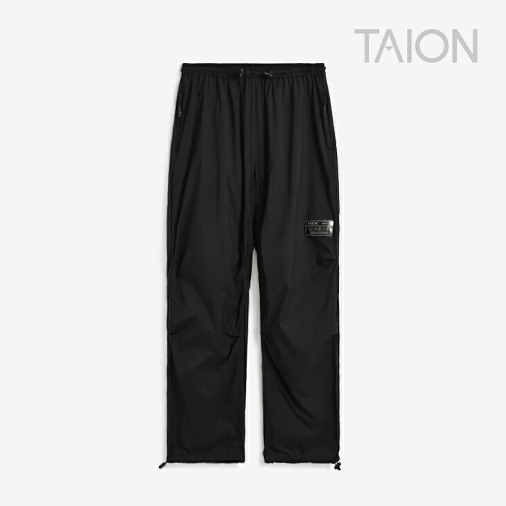 ・TAION｜Basic Sports Nylon Light Pants/ タイオン/ベーシック スポーツ ナイロン ライト パンツ/ブラック #