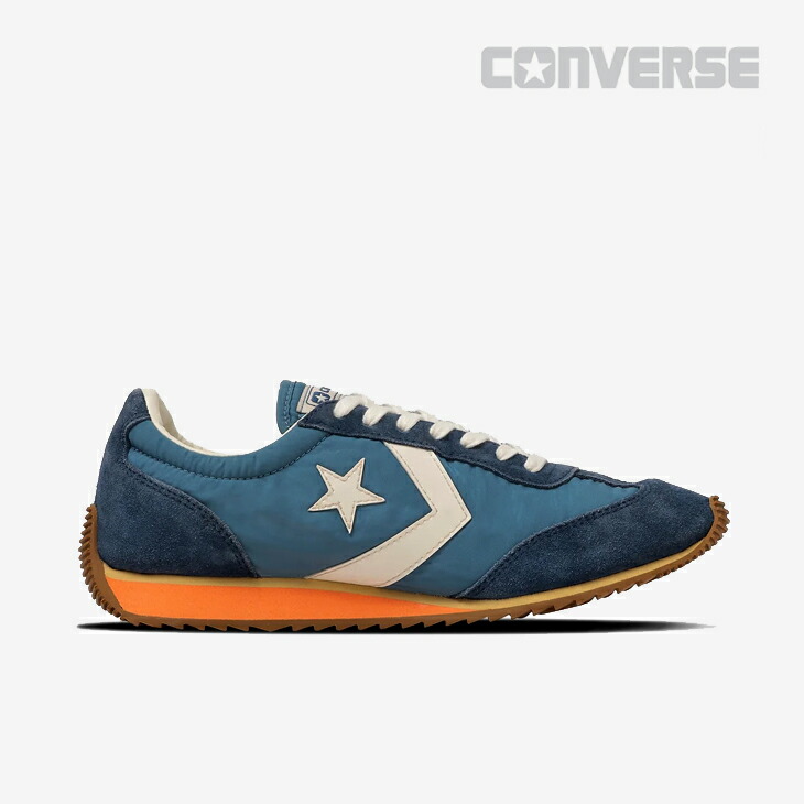 ・CONVERSE｜ST Fire AG Aged Nylon Suede/ コンバース/エスティー ファイヤー AG エイジド ナイロン スエード/ブルーｘバーントオレンジ #