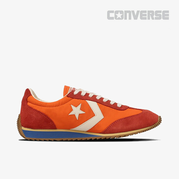 ・CONVERSE｜ST Fire AG Aged Nylon Suede/ コンバース/エスティー ファイヤー AG エイジド ナイロン スエード/レッドｘバーントブルー #