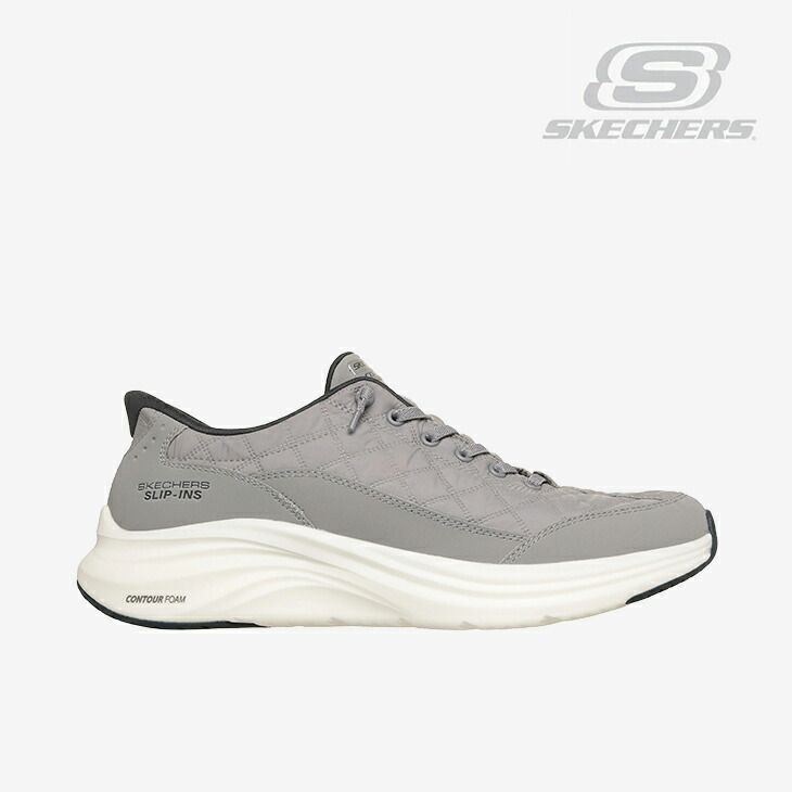 ・SKECHERS｜Slip-Ins Contour Foam Cozy Fit/ スケッチャーズ/スリップインズ コン周遊旅行 質問用紙 コージー 相応う/薄墨色 #