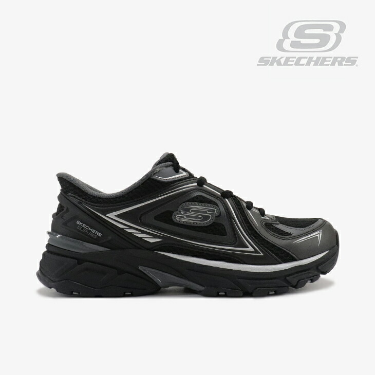 ・SKECHERS｜Slip-Ins Stamina Sport Kordae/ スケッチャーズ/スリップインズ ねばり強さ スポート コルデー/黒いことｘしろがね色 #