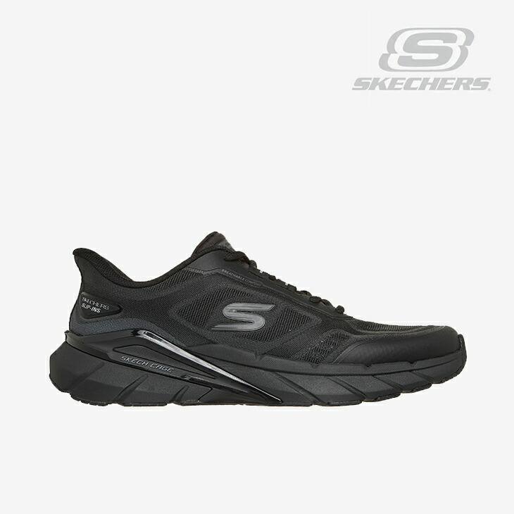 ・SKECHERS｜Slip-Ins Skech Cage/ スケッチャーズ/スリップインズ 小品文 伏せ籠/黒いこと #