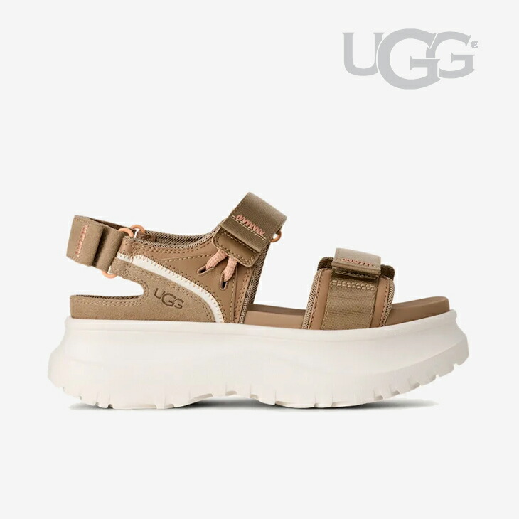 ・UGG|W Astrometro Strap Nylon Leather Platform Sandal/ アグ/アストロメトロ ストラップ ナイロン レザー プラットフォーム サンダル/サンドxジャスミン #|GO ON