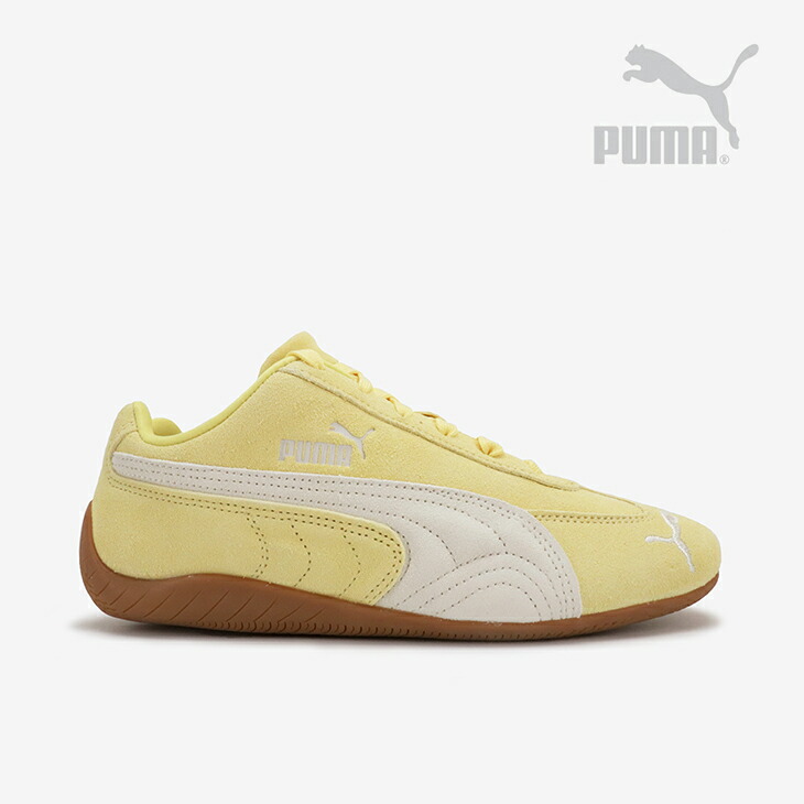 ・PUMA｜Speedcat OG Suede/ ピューマ/スピードキャット OG 事あたらしい スエードクロス/ペールレモンｘチュインガム # ペールレモンｘガム