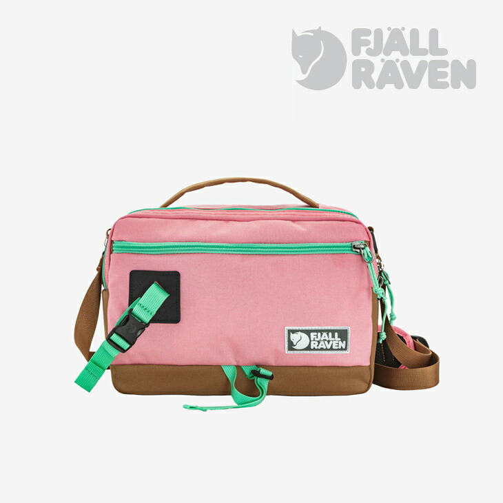 ・FJALLRAVEN｜Vardag Shoulder Bag 6/ フェールラーベン/ヴァ―ダグ 肩先 御徒面子 6/ポピーピンクｘカーキ砂ぼこり #