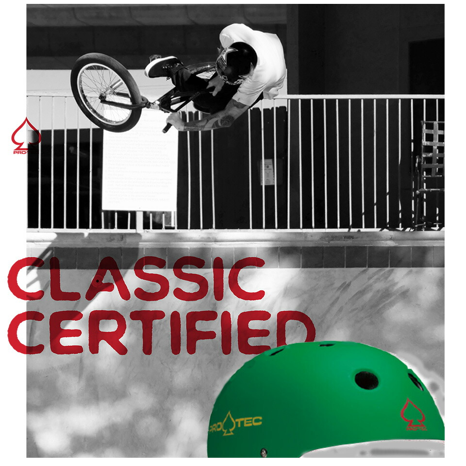 送料無料 Pro Tec Skate Helmet Classic Certified 授業計画テックスケート鉄帽 クラッシックサーティファイド 自動二輪ホイール用ヘルメット 輪転車用 アダルト用 小童用ヘルメット 自転車用ヘルメット Hqb Be