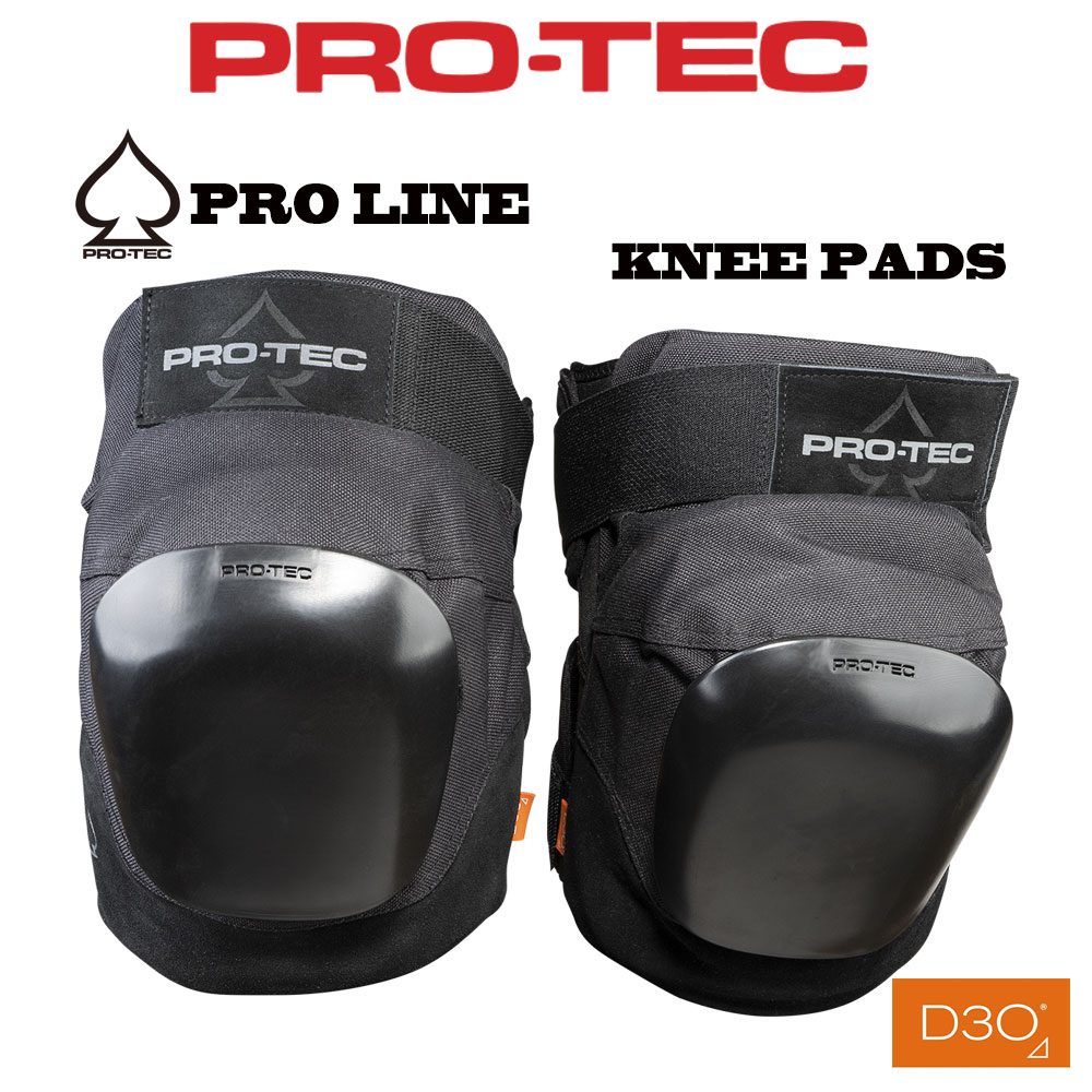 PRO-TEC PRO LINE KNEE PAD プロテック プロシリーズ ニーパッド BLACK プロテクター スケート用 大人用 キッズ用 買物