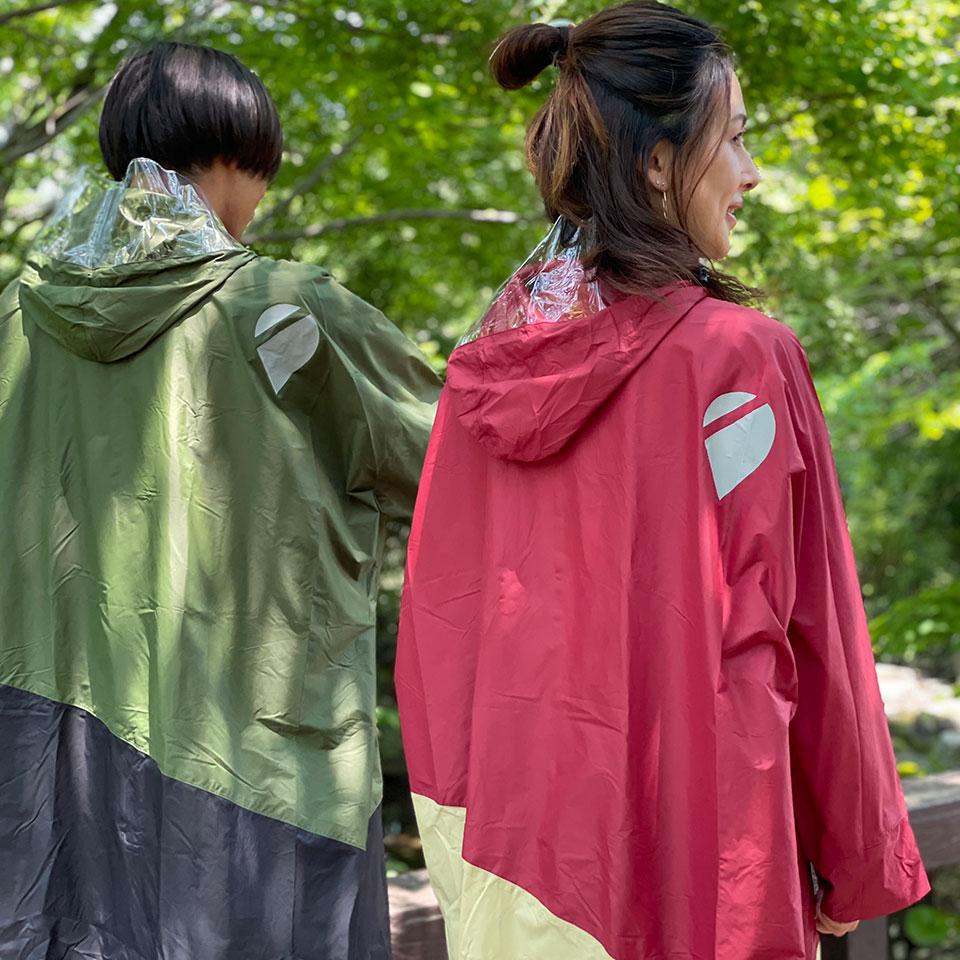 市場 Pord レイングッズ レインコート ポードレインウェア レディース Poncho カッパ パッカブル収納袋付き レインポンチョ Outdoor 自転車用