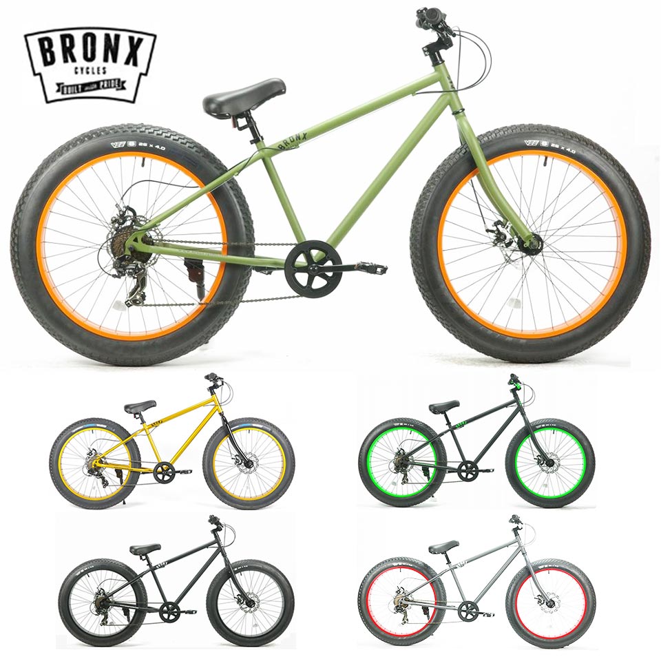 Bronx 26 4 0dd Bronx ブロンクス 7段変速 26 X 自転車 Fatbike Black 4 0 ファットバイク 26インチ Gold X Black Matte Black X Black Army Green X Orange Matte Black X