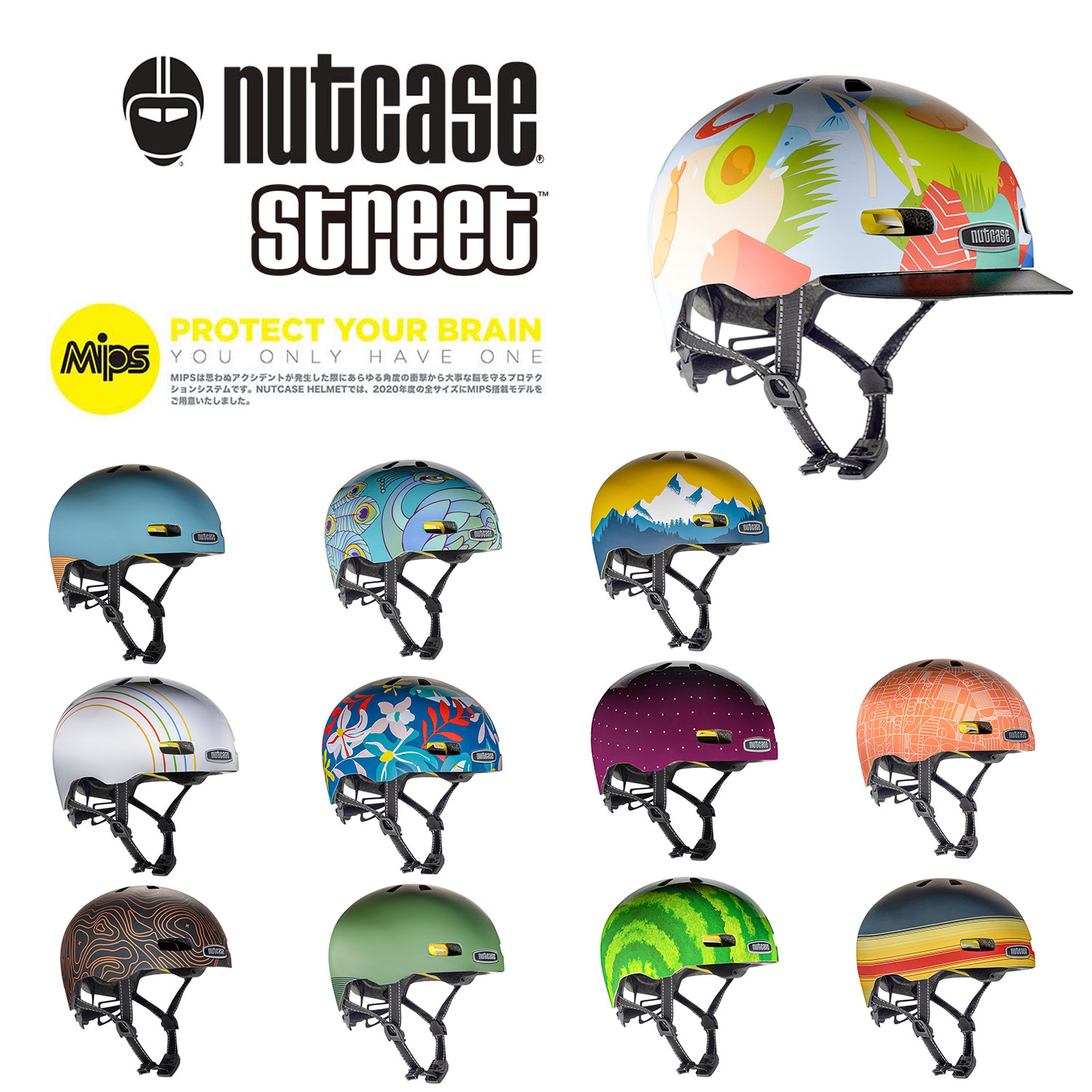 楽天市場】【送料無料】NEW NUTCASE HELMET BABY NUTTY MIPS