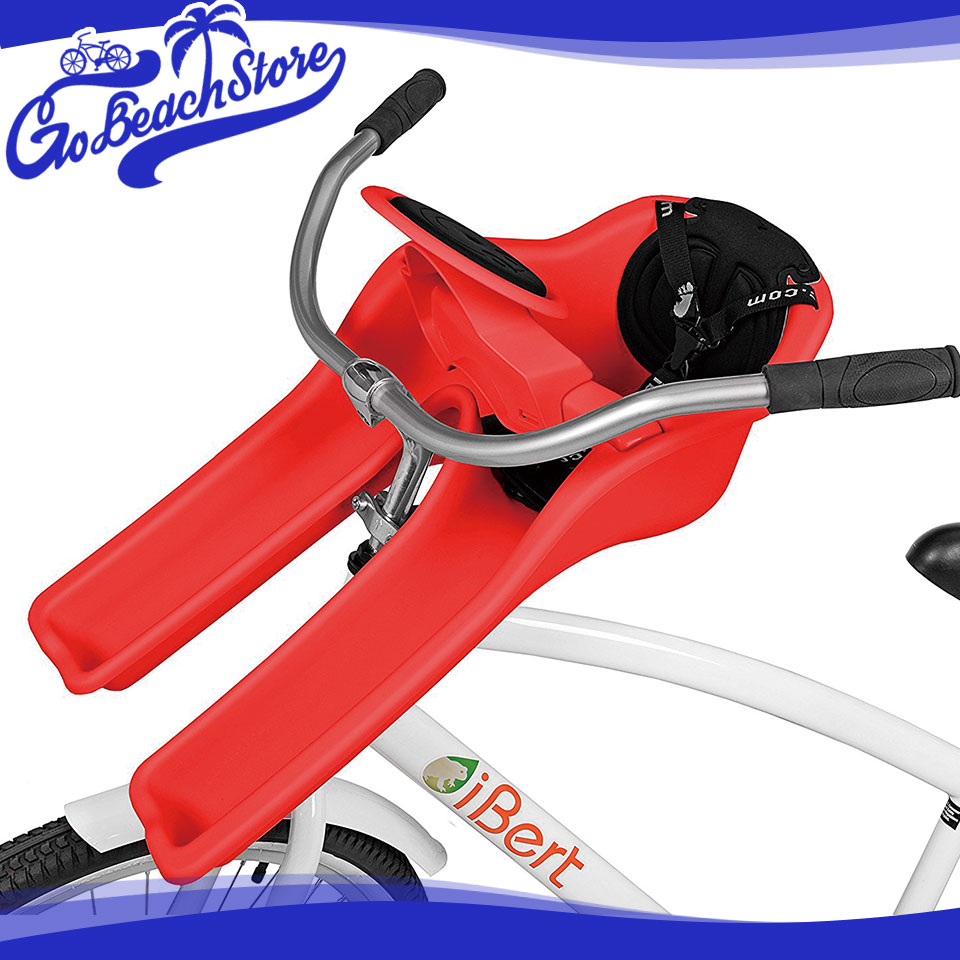 Ibert Front Childseat アイバートフロントチャイルドシート Ibert 前用チャイルドシート 対象年齢１歳以上 15kgまで ビーチクルーザーやファットバイクにぴったりなおしゃれな子供乗せ Front グリーン ピンク ピンク レッド 湘南 Go Beach Store 自転車本体と一緒にご