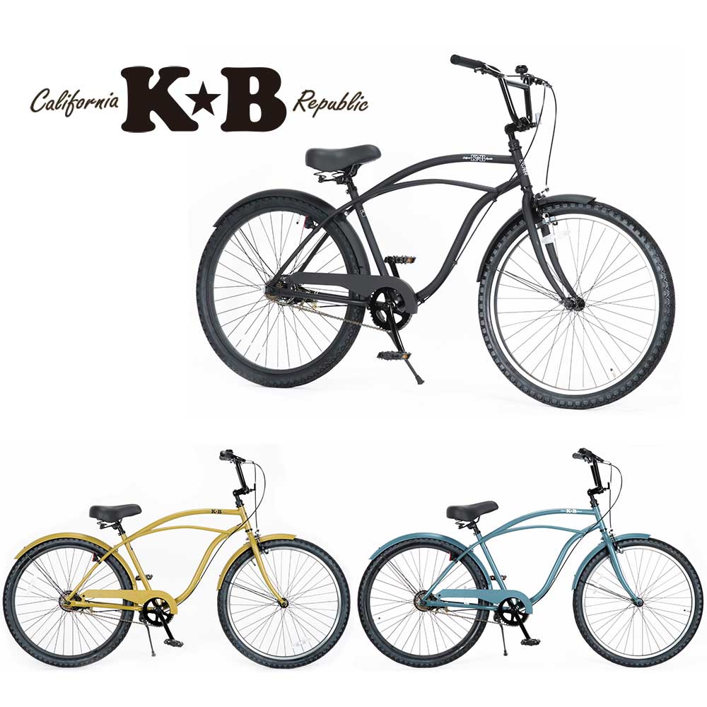 KB/ケイビービーチクルーザー 26インチ シングルスピード RAINBOW PRODUCTS 26KB-CityCruiser 自転車 26インチ ビーチクルーザー