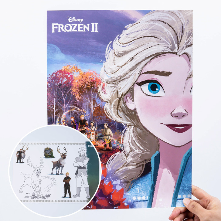 楽天市場 アナと雪の女王2 ポスター 塗り絵セット2 海外正規品 Gobuykorea