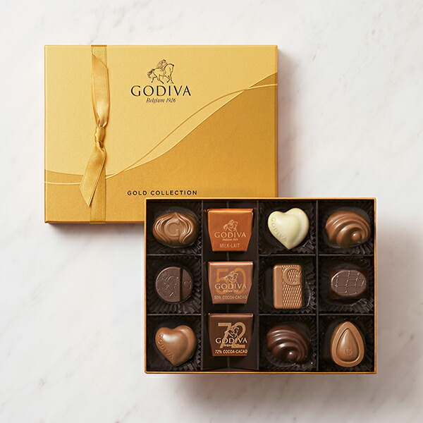 楽天市場 父の日 スイーツ 中元 プレゼント ギフト お返し お祝い チョコレート ゴディバ Godiva ゴールド コレクション 12粒入 ゴディバ Godiva