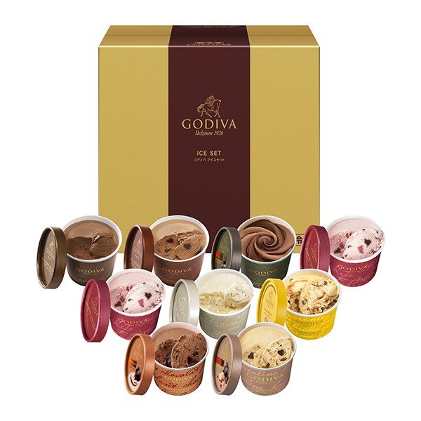 楽天市場 スイーツ プレゼント ギフト お返し お祝い チョコレート 送料込 ゴディバ Godiva アイスプレゼント ギフト カップアイス 9個入 ゴディバ Godiva