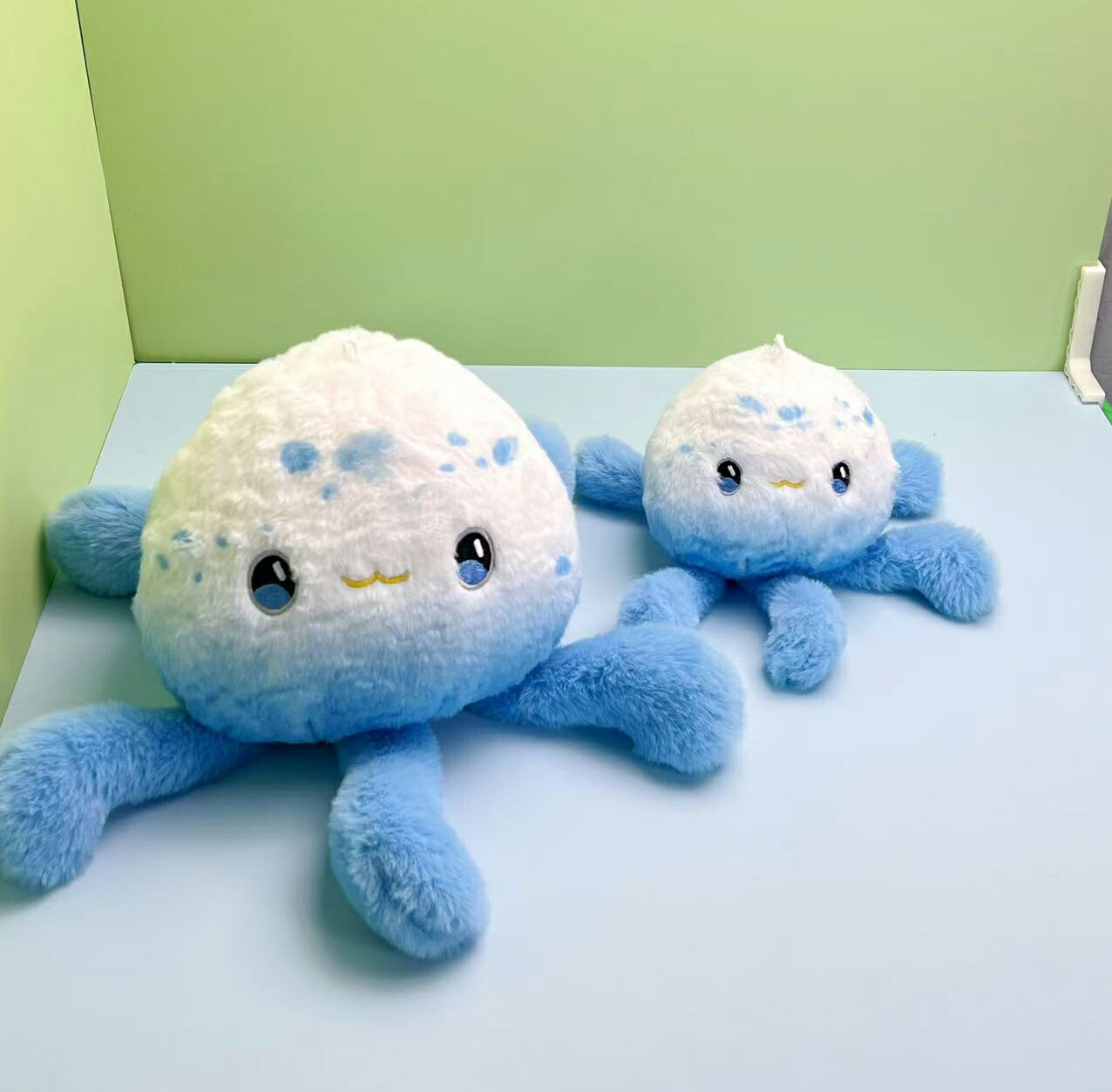 水色 星型ぬいぐるみ 手のひらサイズ つぶらなひとみのイルカ アクアクラシック ニューイルカ イルカ