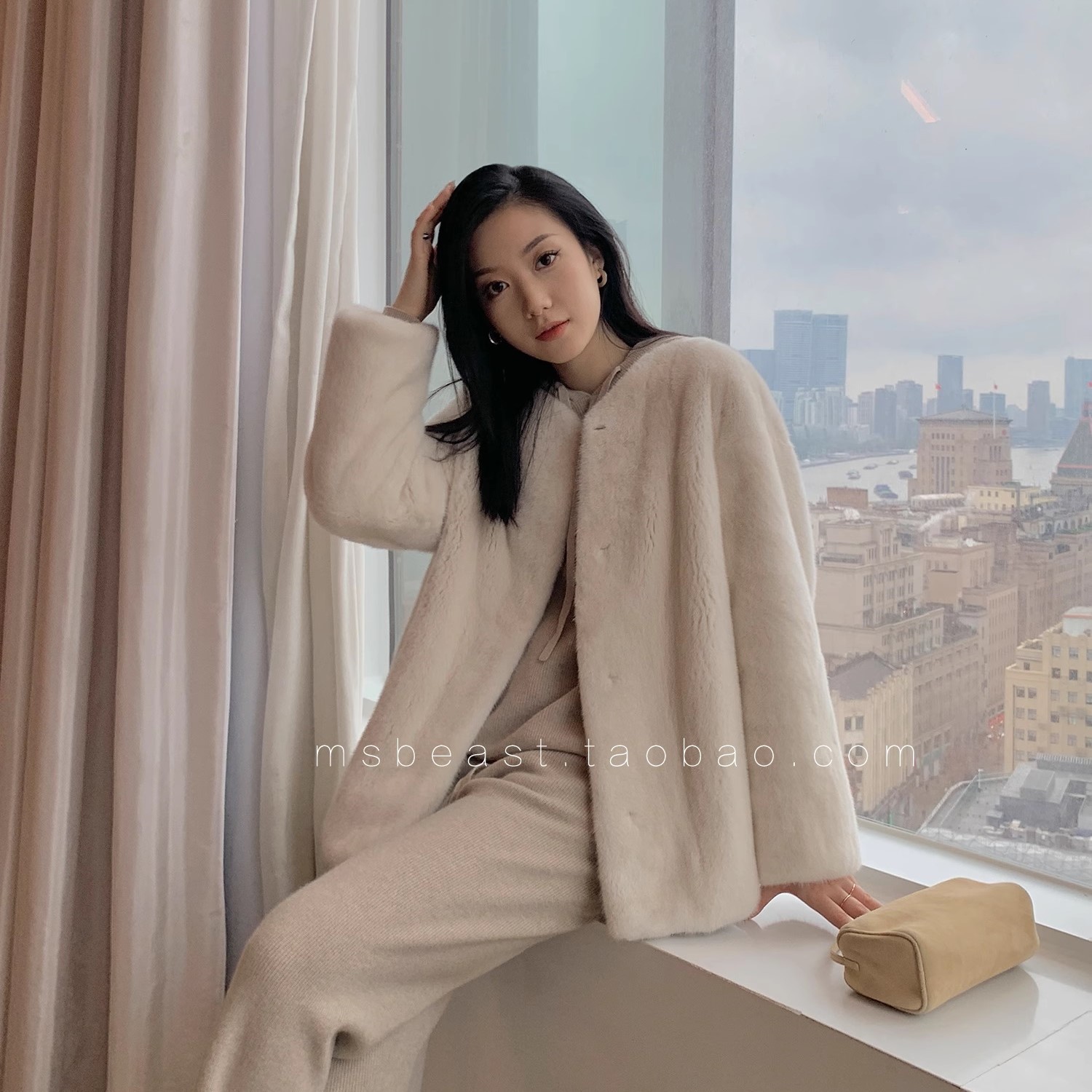 楽天市場】 フェイクファー ノーカラーコート [K1198] レディース