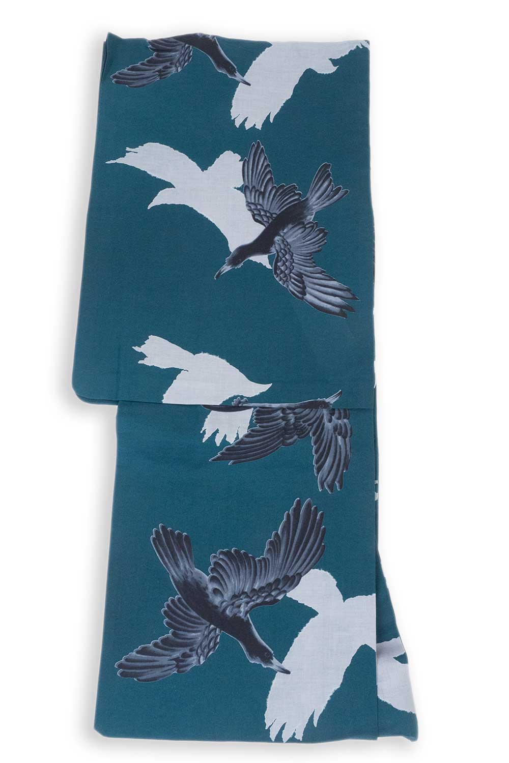 貨物輸送無料 Ummm 重ね八咫烏 レディース浴ワンピース 浴衣 単品 嬢子使処ゆかた レディース浴衣 単品 カラス 鳥柄 性質的 夏物 リバティー大いさ 翠 若緑 深緑 Lindsaymayphotography Com