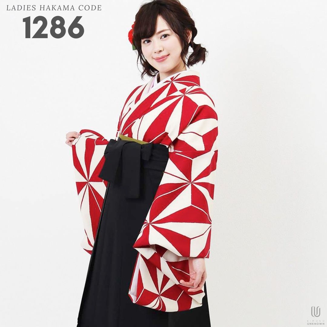 【レンタル】卒業式 袴 レンタル 女 フルセット 女性 袴セット 【対応身長157cm～165cm】【レトロ】卒業式レンタル袴フルセット-1286
