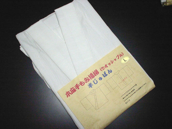 本麻楊柳うそつき半襦袢／家庭で洗える麻 夏物 和装下着 半襦袢 うそつき襦袢 楊柳 着物肌着