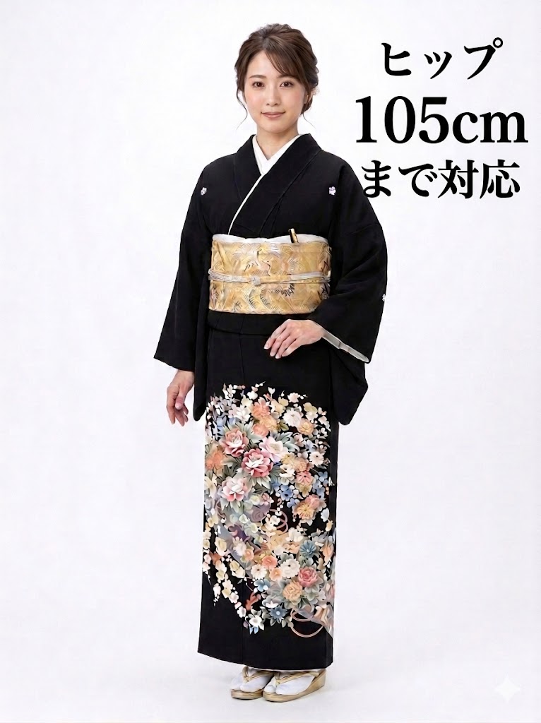 【賃借】【留袖】賃借 13号迄 H105糎迄 黒留袖 フルセット賃借 往復貨物輸送無料 決まり切った大きさ S M L LL 7号 9号 11号 13号 御居処105糎迄  留袖賃借 貸御召しもの 正絹 華燭の典 飛び切り品 お母さん 出で立ちトメソデ rental 大阪 【rt137】春夏社会的運動