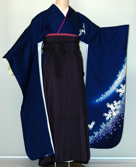【賃借】振袖、袴（はかま）賃借【青・青紫・緑系】【HF715】判定基準/Ｌ寸/7号/9号/11号/13号/冬春社会的運動