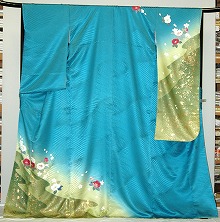【レンタル】振袖レンタル【黒・茶・グレー系】【RF929】ワイドサイズ/ゆったり/大きい/幅広/3Ｌ/4Ｌ/17号/19号/21号/23号/春冬キャンペーン