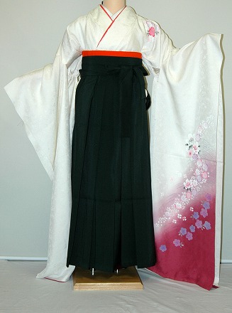 【賃借】振袖、袴（はかま）賃借【白・薄色系】【HF798】判定基準/Ｌ寸/7号/9号/11号/13号/冬春社会的運動