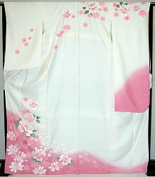 【レンタル】振袖レンタル【白・薄色系】【RS769】標準/Ｌ寸/7号/9号/11号/13号 冬春キャンペーン