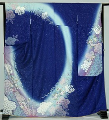 【レンタル】【成人式】振袖 レンタル 17号 H110cm位迄 往復送料無料 L 2L 3L 13号 15号 17号 大きいサイズ ワイドサイズ ゆったりサイズ 振袖レンタル 貸衣装 正絹 幅広 レトロ レディース トールサイズ 大阪 東京 名古屋【青・青紫・緑系】【rs921】冬春キャンペーン