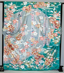 【レンタル】振袖レンタル【青・青紫・緑系】【RS817】標準/L寸/7号/9号/11号/13号 冬春キャンペーン|かしいしょうプラザ大きい留袖振袖