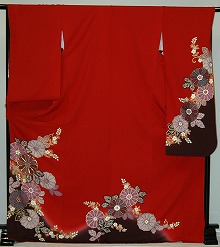 【レンタル】振袖レンタル【赤・ピンク・赤紫系】【RS933】標準/Ｌ寸/7号/9号/11号/13号 冬春キャンペーン