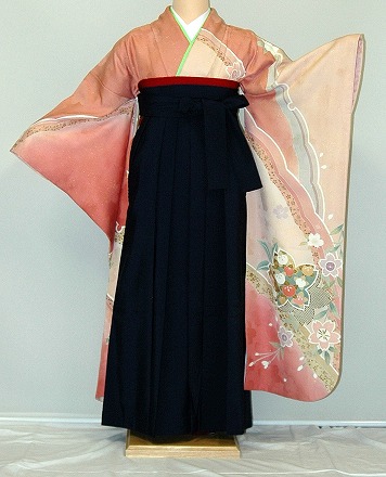 【レンタル】振袖、袴(はかま)レンタル【赤・ピンク・赤紫系】【HF309】標準/小柄/S寸/M寸/7号/9号/11号/13号/冬春キャンペーン