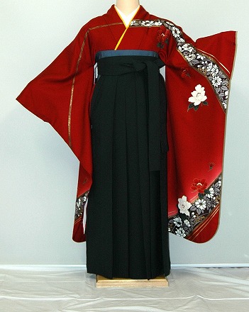 【レンタル】振袖、袴(はかま)レンタル【赤・ピンク・赤紫系】【HF315】標準/小柄/S寸/M寸/7号/9号/11号/13号/冬春キャンペーン