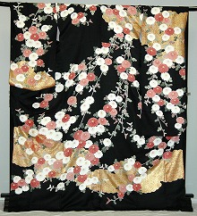 【レンタル】振袖レンタル【黒・茶・グレー系】【RS925】標準/Ｌ寸/7号/9号/11号/13号 冬春キャンペーン