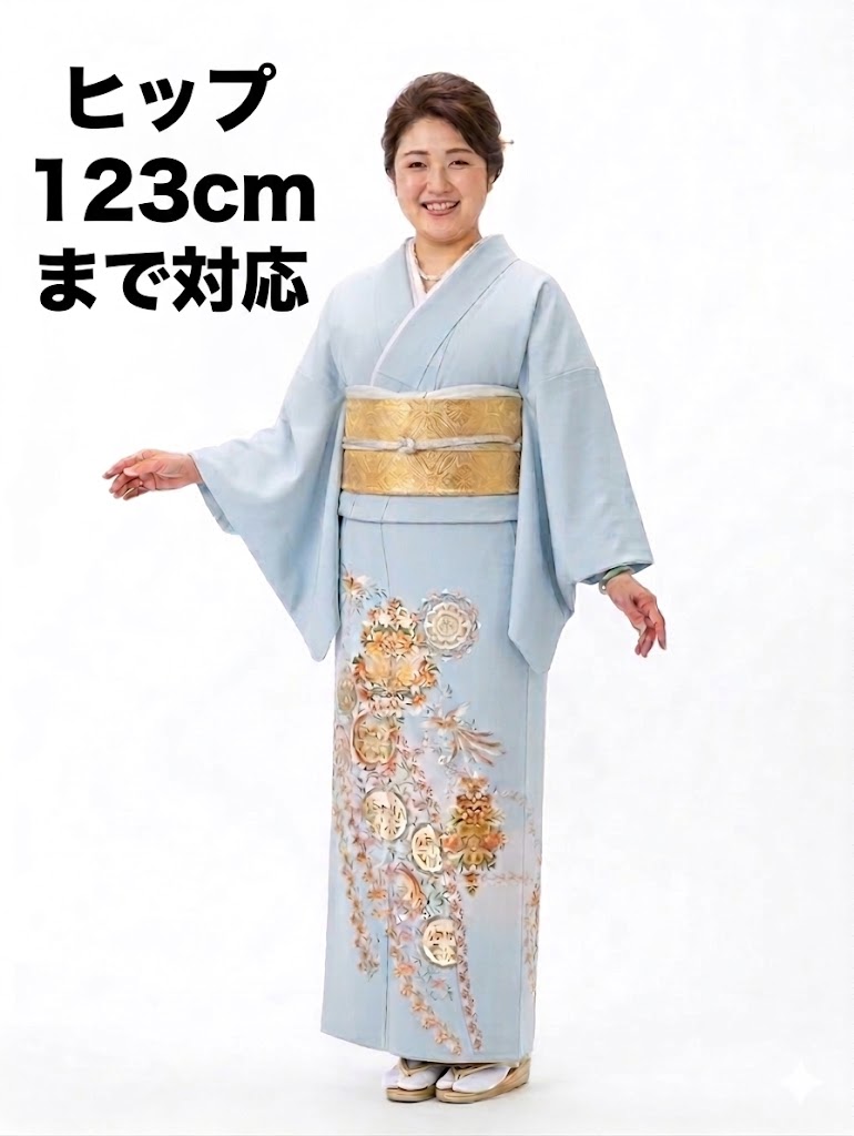 【色留袖】レンタル 23号 H123cm迄 留袖 フルセットレンタル 往復送料無料 2L 3L 4L 15号 17号 19号 21号 23号 大きいサイズ ワイドサイズ ゆったりサイズ 色留袖レンタル 貸衣装 正絹 結婚式 表彰式 母親 服装 とめそで トメソデ 色留め袖 【it453】春冬キャンペーン