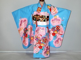 【賃借】【貸お召しもの】s37七五三・３歳御嬢さん賃借【貸お召しもの】往復貨物輸送無料【smtb-k】